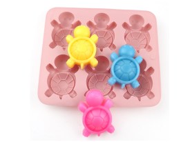 Molde silciona 6 tortugas